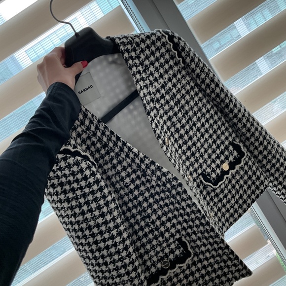 Sandro Houndstooth Jacket - Picture 3 of 4